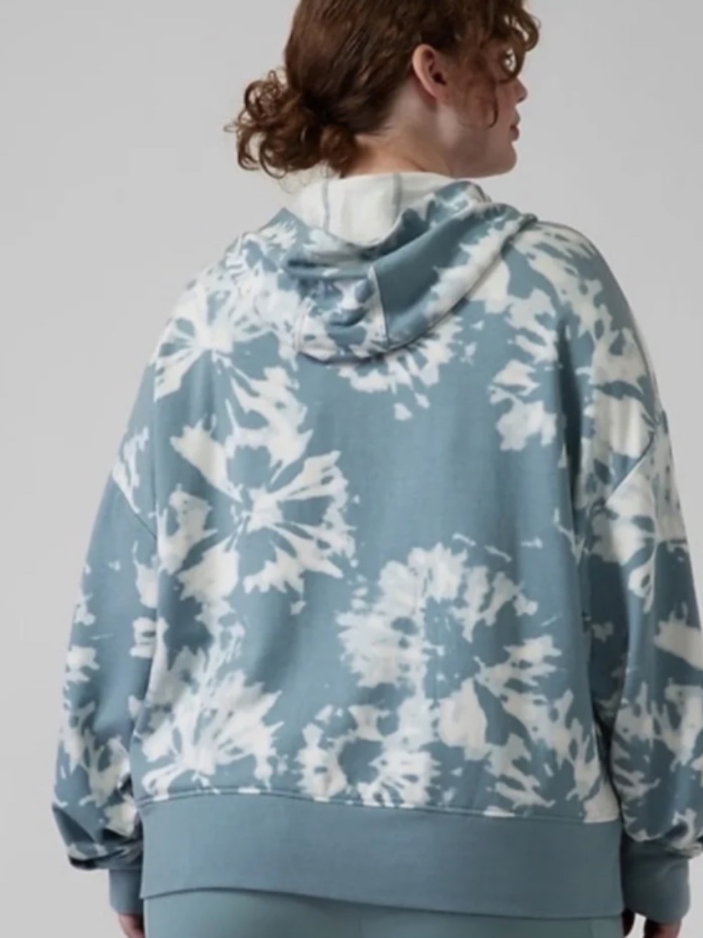 Athleta Balance Printed Tie Dye Hoodie Willow Women's Small